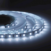 00-123 Светодиодная лента, 12В, 9,6Вт/м, smd5630, 60д/м, IP20, 1400Лм/м, ширина подложки 10мм, 5м, холодный белый