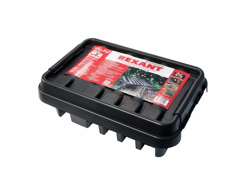 Бокс водонепроницаемый для подключения удлинителя на улице 5 выходов IP55 285х150х110