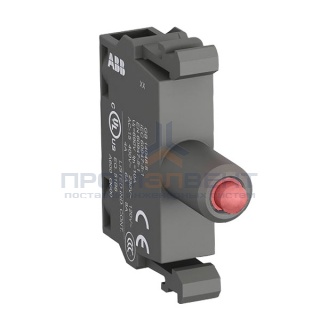 Патрон ABB MLBL-07R со встроенным светодиодом красный 230В AC