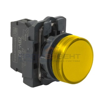 Сигнальная лампа Schneider Electric XB5AVB5 22мм 24В желтая